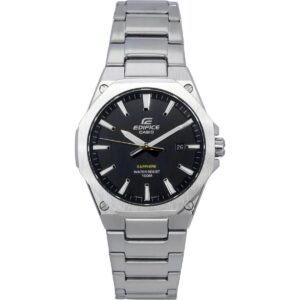 Casio Edifice Slim Line Black Dial Quartz EFR-S108D-1A 100M Men's Watch