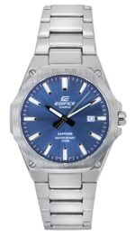 Casio Edifice Sapphire Crystal Analog Stainless Steel Blue Dial Quartz EFR-S108D-2A 100M Men's Watch