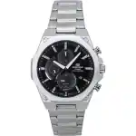 Casio Edifice Slim Line Chronograph Analog Solar EFS-S570D-1A EFSS570D-1 100M Men's Watch