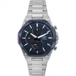 Casio Edifice Analog Slim Line With Sapphire Crystal Chronograph Blue Dial Solar EFS-S570DB-2A 100M Men's Watch
