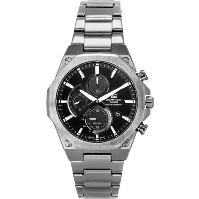 Casio Edifice Slim Line Chronograph With Sapphire Crystal Analog Grey Dial Solar EFS-S570DC-1A 100M Men's Watch