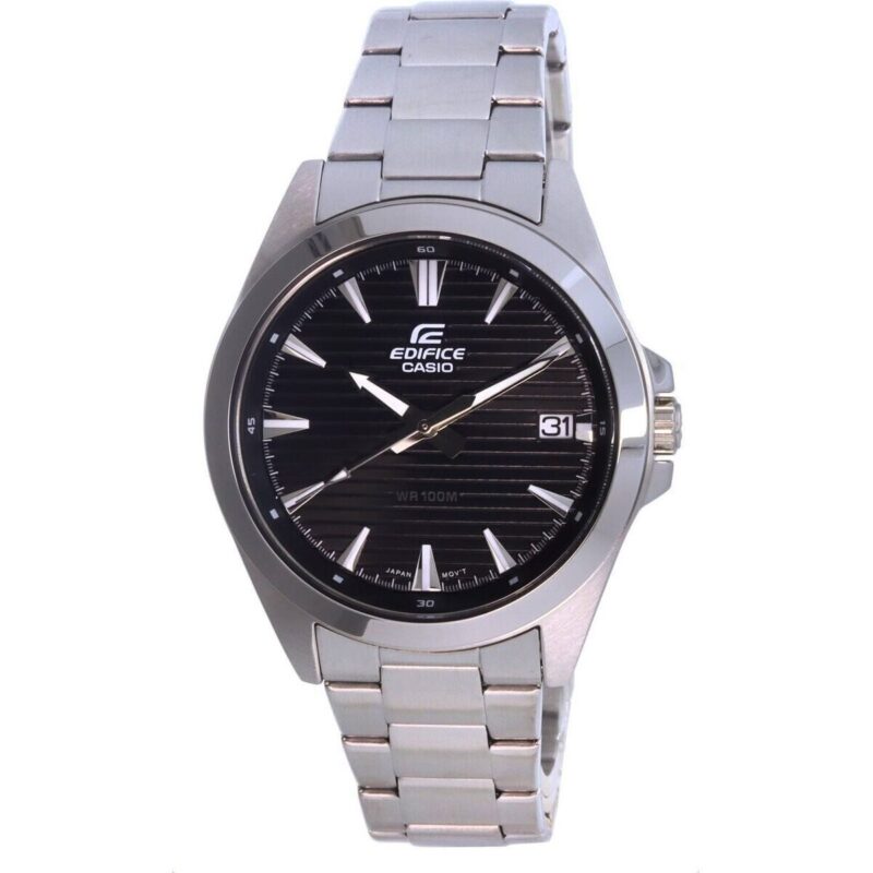 Casio Edifice Analog Stainless Steel Quartz EFV-140D-1AV EFV140D-1 100M Men’s Watch