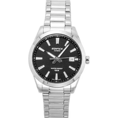 Casio Edifice Analog Stainless Steel Black Dial Quartz EFV-160D-1A 100M Men's Watch