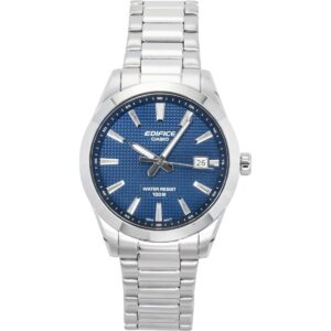 Casio Edifice Analog Stainless Steel Blue Dial Quartz EFV-160D-2A 100M Men's Watch