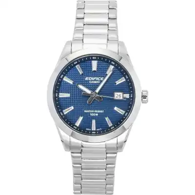 Casio Edifice Analog Stainless Steel Blue Dial Quartz EFV-160D-2A 100M Men's Watch