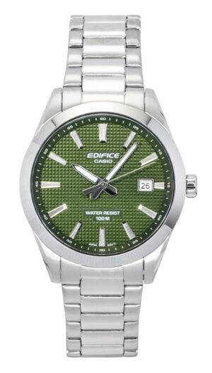 Casio Edifice Analog Stainless Steel Green Dial Quartz EFV-160D-3A 100M Men's Watch