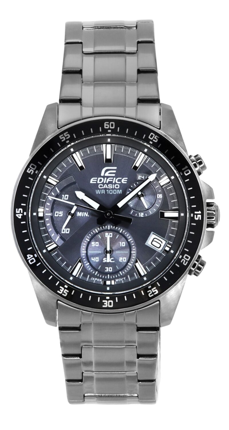 Casio Edifice Standard Analog Chronograph Black Dial Quartz EFV-540DC-1C 100M Men's Watch