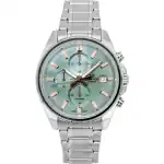Casio Edifice Analog Standard Chronograph Stainless Steel Green Dial Quartz EFV-610DE-3A 100M Men's Watch