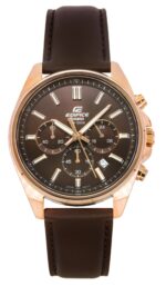 Casio Edifice Analog Standard Chronograph Brown Dial Quartz EFV-650CL-5AV 100M Men's Watch