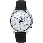 Casio Edifice Analog Standard Chronograph White Dial Quartz EFV-650L-7AV 100M Men's Watch