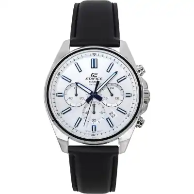 Casio Edifice Analog Standard Chronograph White Dial Quartz EFV-650L-7AV 100M Men's Watch