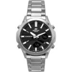 Casio Edifice Analog Digital Stainless Steel Black Dial Quartz EFV-C120D-1A 200M Men's Watch