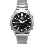 Casio Edifice Analog Digital Stainless Steel Black Dial Quartz EFV-C120D-1A 200M Men's Watch
