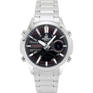 Casio Edifice Analog Digital Stainless Steel Black Dial Quartz EFV-C120D-1A4 100M Men's Watch