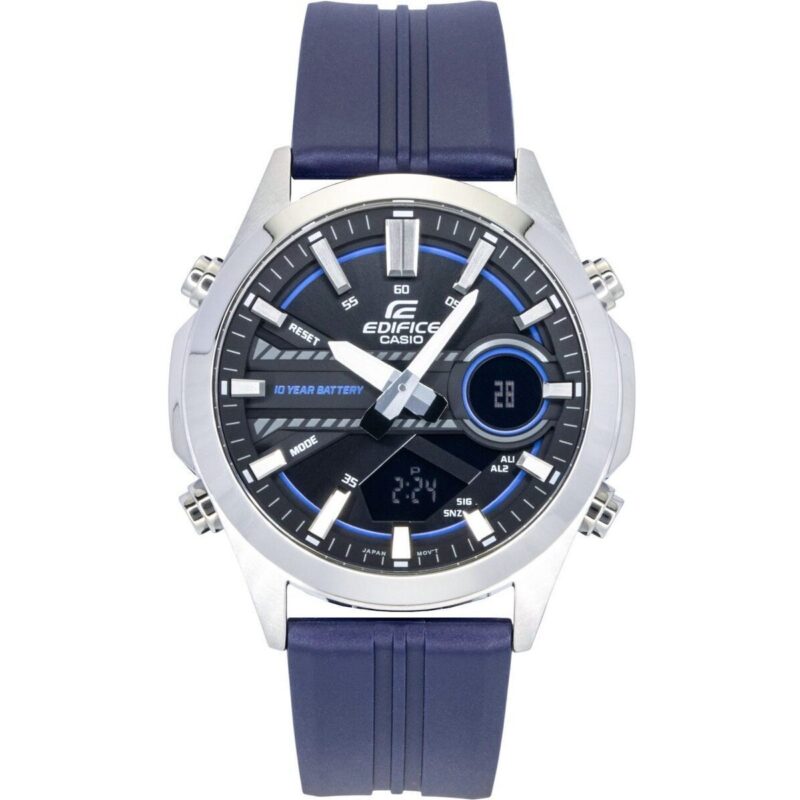 Casio Edifice Analog Digital Resin Strap Black Dial Quartz EFV-C120P-1A2 100M Men's Watch Casio Edifice Analog Digital Resin Strap Black Dial Quartz EFV-C120P-1A2 100M Men's Watch
