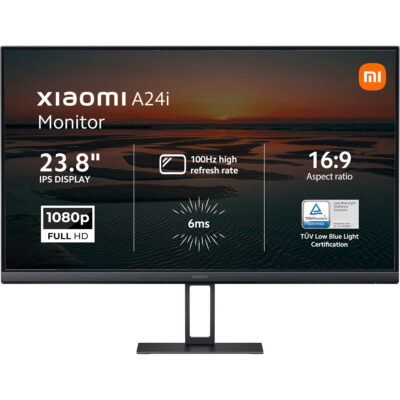 Xiaomi A24i 24" Full HD 1080p IPS Monitor (100Hz, 6ms, 16:9, HDMI/DP, Flicker-Free, and VESA Mount)