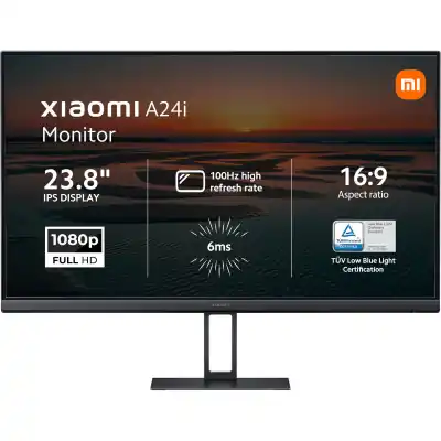 Xiaomi A24i 24" Full HD 1080p IPS Monitor (100Hz, 6ms, 16:9, HDMI/DP, Flicker-Free, and VESA Mount)