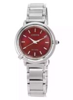 Citizen L Eco-Drive Stainless Steel Red Dial EM1090-78X Women's Watch