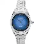 Citizen L Classic Stainless Steel Blue Dial Eco-Drive EM1140-80L Women's Watch