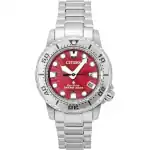 Citizen Promaster Dive Stainless Steel Red Dial Eco-Drive EO2027-50Z 200M Women's Watch