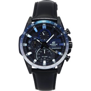 Casio Edifice Nighttime Drive Series Analog Chronograph Black Dial Solar EQS-940NL-1A 100M Men's Watch