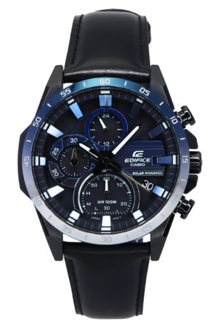 Casio Edifice Nighttime Drive Series Analog Chronograph Black Dial Solar EQS-940NL-1A 100M Men's Watch
