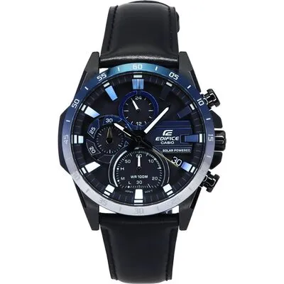 Casio Edifice Nighttime Drive Series Analog Chronograph Black Dial Solar EQS-940NL-1A 100M Men's Watch