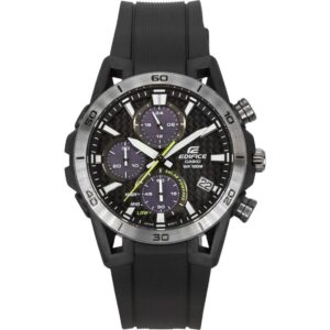Casio Edifice Sospensione Analog Chronograph Resin Strap Grey Dial Solar EQS-960PB-1AV 100M Men's Watch