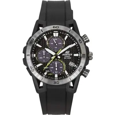 Casio Edifice Sospensione Analog Chronograph Resin Strap Grey Dial Solar EQS-960PB-1AV 100M Men's Watch