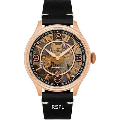 Thomas Earnshaw Baron Genuine Leather Skeleton Dial Automatic ES-8231-03 Men's Watch