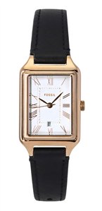 Fossil Raquel Leather Strap White Dial Quartz ES5310 Women's Watch
