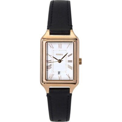 Fossil Raquel Leather Strap White Dial Quartz ES5310 Women's Watch