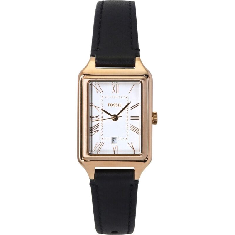 Fossil Raquel Leather Strap White Dial Quartz ES5310 Women's Watch