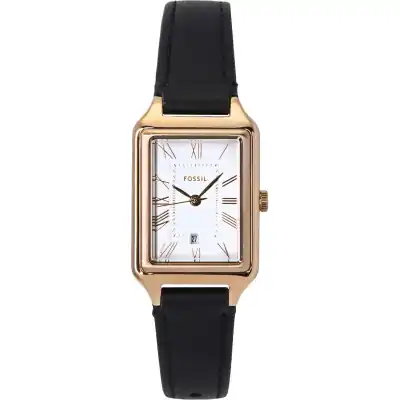 Fossil Raquel Leather Strap White Dial Quartz ES5310 Women's Watch