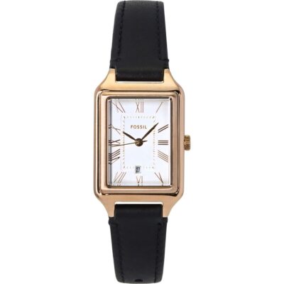 Fossil Raquel Leather Strap White Dial Quartz ES5310 Women's Watch