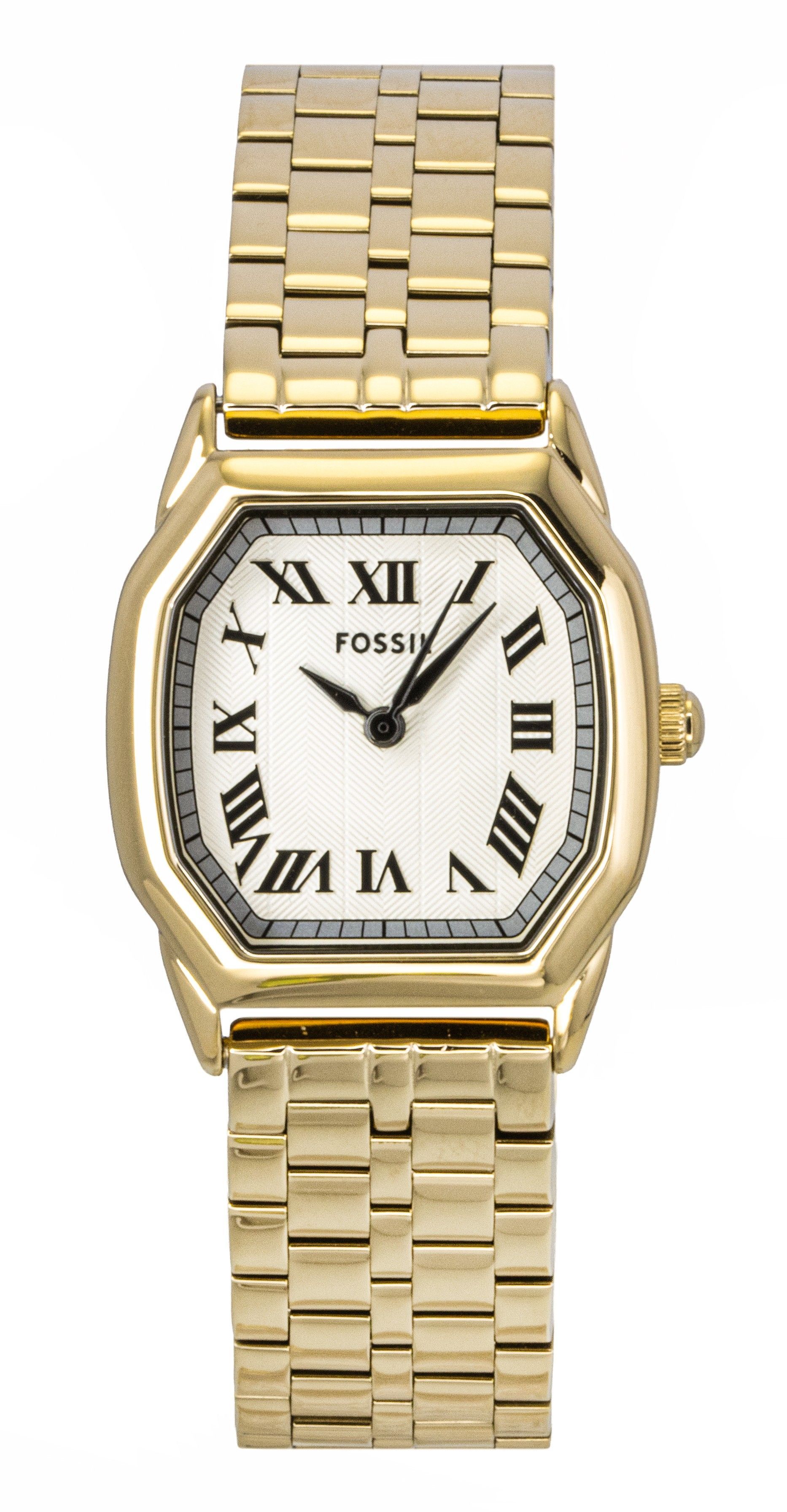 Fossil Harlow Gold Tone Stainless Steel Cream Dial Quartz ES5361 Women's Watch