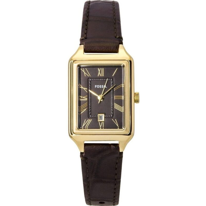 Fossil Raquel Leather Strap Brown Dial Quartz ES5367 Women's Watch