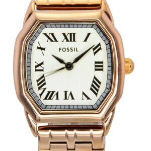 Fossil Harlow Rose Gold Tone Stainless Steel Cream Dial Quartz ES5386 Women's Watch