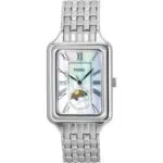 Fossil Raquel Stainless Steel Sun Moon Multifunction Mother Of Pearl Dial Quartz ES5400 Women's Watch