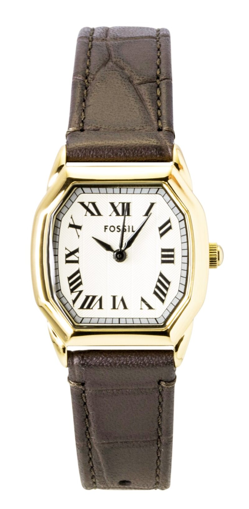 Fossil Harlow Leather Strap Cream Dial Quartz ES5426 Women's Watch