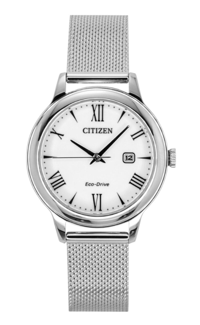 Citizen Elegance Stainless Steel White Dial Eco-Drive EW2621-75A 100M Women's Watch Citizen Elegance Stainless Steel White Dial Eco-Drive EW2621-75A 100M Women's Watch