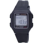 Casio Digital 5 Alarms Dual Time Illuminator F-201WA-1ADF F201WA-1ADF Men's Watch