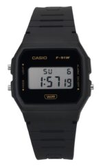 Casio POP Digital Gray Bio Based Resin Strap Quartz F-91WB-8A Unisex Watch