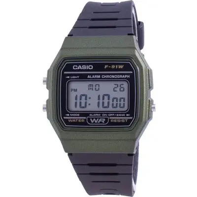 Casio Classic Daily Alarm F-91WM-3A F91WM-3A Men's Watch