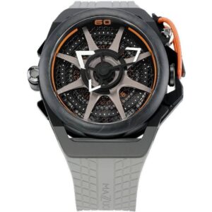 Mazzucato Rim Monza Reversible Chronograph Twin Dial Automatic F1-GYBLK Men's Watch