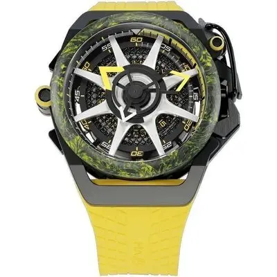 Mazzucato Rim Monza Reversible Chronograph Twin Dial Automatic F1-YWBLK Men's Watch