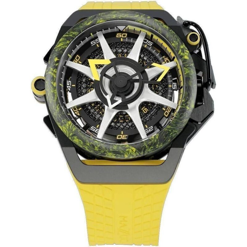 Mazzucato Rim Monza Reversible Chronograph Twin Dial Automatic F1-YWBLK Men's Watch