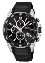 Festina The Originals Chronograph Rubber Strap Black Dial Quartz F20330-5 100M Men's Watch