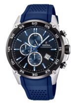 Festina The Originals Chronograph Rubber Strap Blue Dial Quartz F20330-A 100M Men's Watch