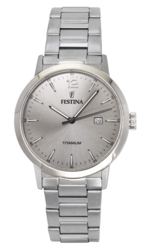 Festina Titanium Grey Dial Quartz F20435-2 Men's Watch
